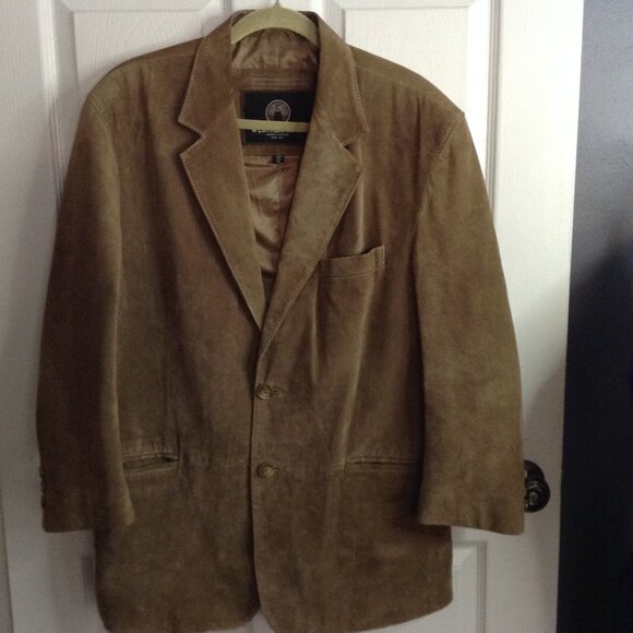 Vtg. WeatherProof Sueded Leather Blazer, Suit Jacket. M, Waterproof Leather - Picture 1 of 5